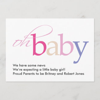Åh Baby! Meddelande om gravid