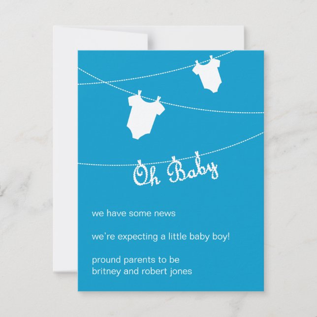 Åh Baby! Meddelande om gravid (Framsida)