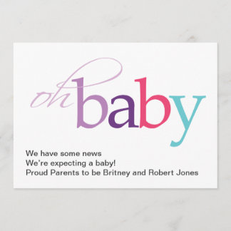 Åh Baby! Meddelande om gravid