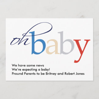 Åh Baby! Meddelande om gravid