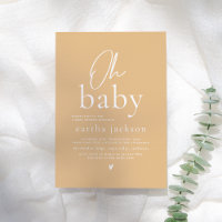 Åh baby | Mysig gul vårblomma bebisfest