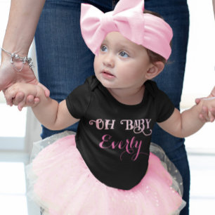 Åh Baby Personlig Rosa Tjejig Tjej Tee