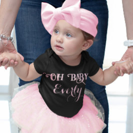 Åh Baby Personlig Rosa Tjejig Tjej Tee Shirt