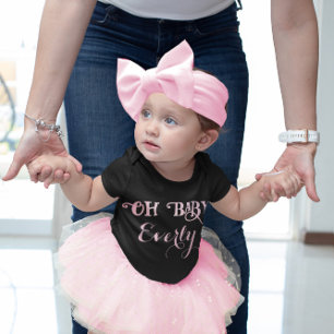 Åh Baby Personlig Rosa Tjejig Tjej Tee Shirt