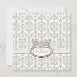 Åh Baby, Princess Krona Girl Shower-inbjudan Inbjudningar