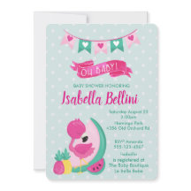 Åh baby Rosa Flamingo Baby Shower