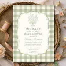 Åh Baby Rutig Baby Shower
