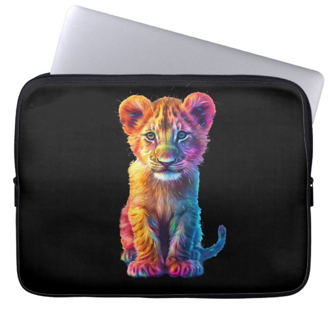 Åh baby stor kattunge  laptop fodral (Framsidan)