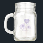 Åh Baby, underbart Violet Elephant Baby Shower Fav<br><div class="desc">Oh Baby Loely Violet Elephant Baby Shower Favor Mason Burk</div>