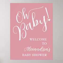 Åh Baby! Välkomna till Baby Shower Poster