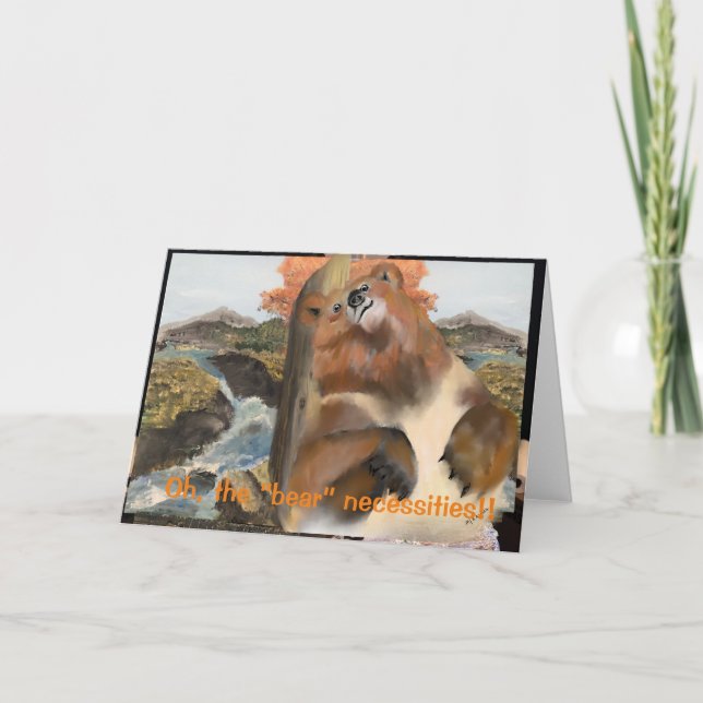 Åh, "Bear"-behoven Kort (Framsida)
