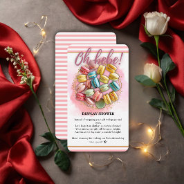 Åh bebe Fransk Patisserie Baby Shower Tilläggskort