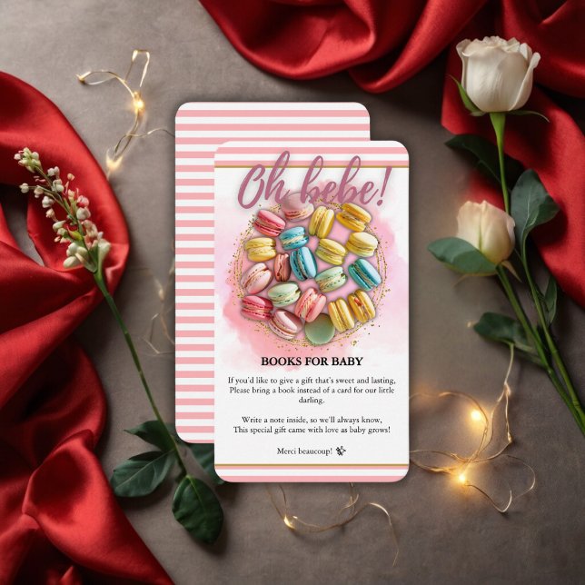 Åh bebe Fransk Patisserie Baby Shower Tilläggskort (Skapare uppladdad)