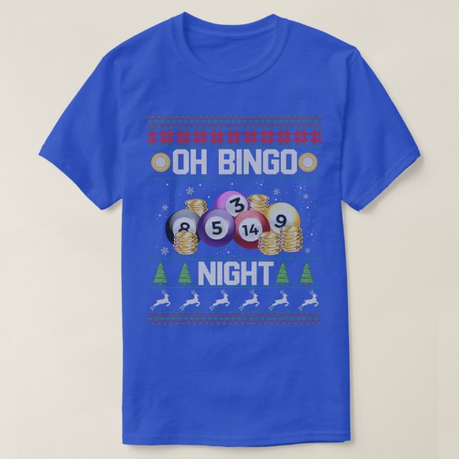 Åh Bingo Nattfunny för Bingo Player jul414 T Shirt (Design framsida)
