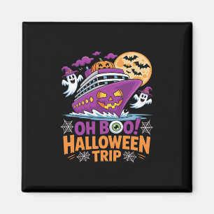 Åh Boo Halloween-resa Spök Ts Fartyg Kuslig Resa Magnet
