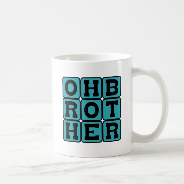 Åh broder, förtvivlad fras kaffemugg (Höger)