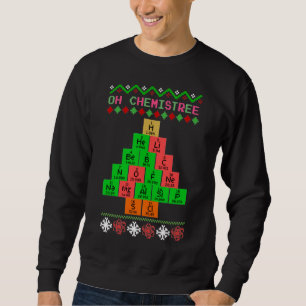 Åh Chemistree - Äkta julsötare för kemist Lång Ärmad Tröja