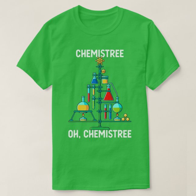 Åh Chemistree Funny julfriskkemi Chemis T Shirt (Design framsida)