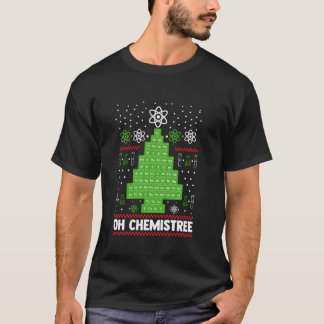 Åh Chemistree jul-periodisk Bord-kemi T Shirt