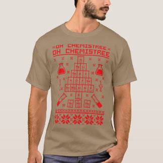 Åh Chemistree Oh Chemistree Chemistry Ugly Sweater T Shirt