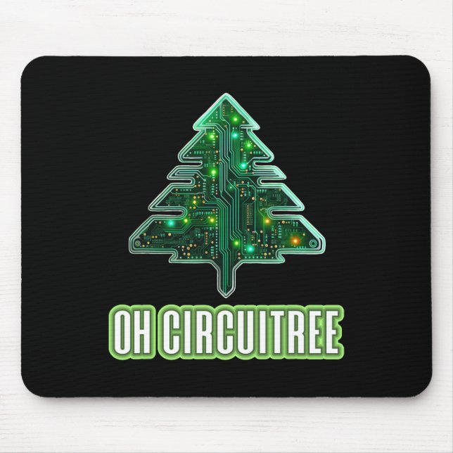 Åh Circuitree-julkretskort Musmatta (Framsidan)
