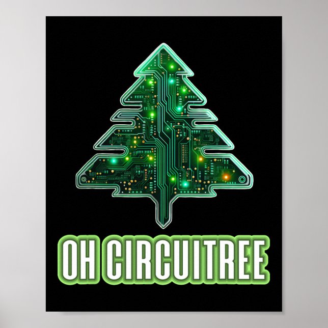 Åh Circuitree-julkretskort Poster (Framsidan)