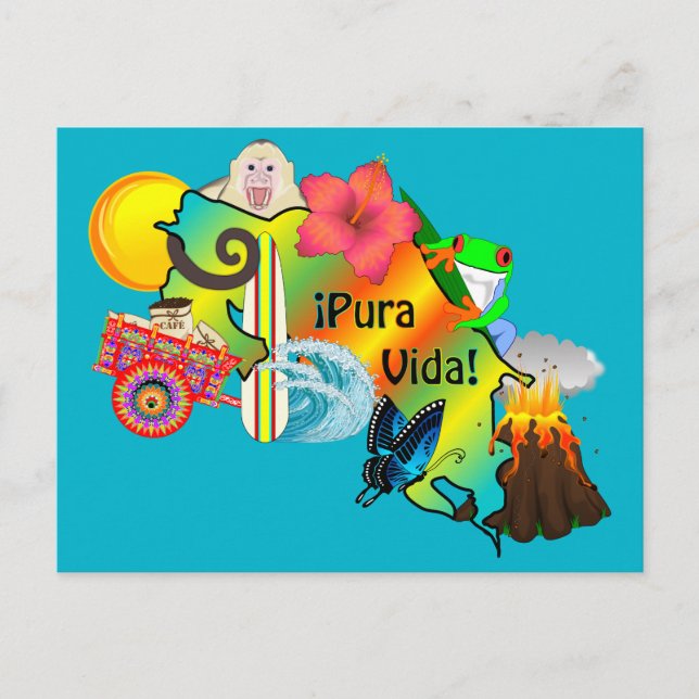 Åh, Costa Rica-vykort Vykort (Framsida)