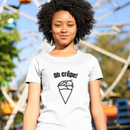 Åh, crêpe! Funny Cute Minimalistic Food T Shirt
