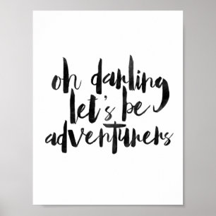 Åh Darling Låt oss BE Adventurers Poster