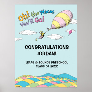 Åh, de platser du kommer att gå! Examen Poster