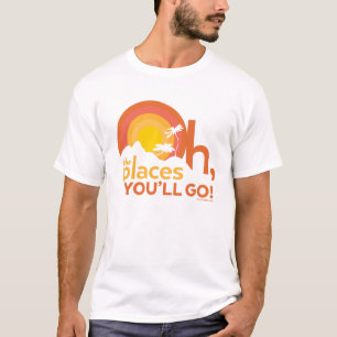 Åh, De Platser Du Kommer Att Gå! Landskapstypograf T Shirt