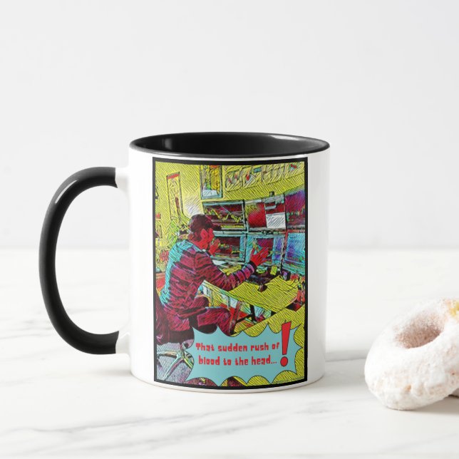"Åh, den Zona handlaren två Tone Mugg" Mugg (Med munk)