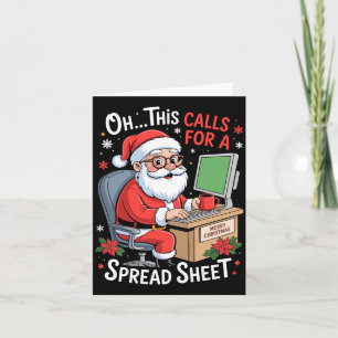 Åh, det här kräver en Jul-Santa Kalkylblad Excel R Kort