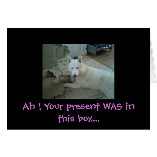 Åh! Din nuvarande... Hälsningskort (Framsidan Horizontal)