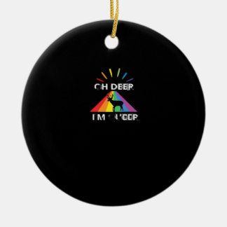 Åh Djur Queer Trendig Estetisk Design Julgransprydnad Keramik