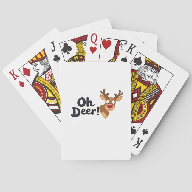 Åh Djur Ren Minimal Seende  Casinokort (Baksidan)