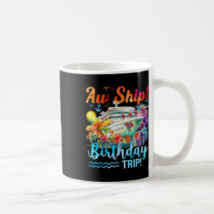 Åh fartyg Det är en födelsedagsresa 2025 Familjekr Kaffemugg