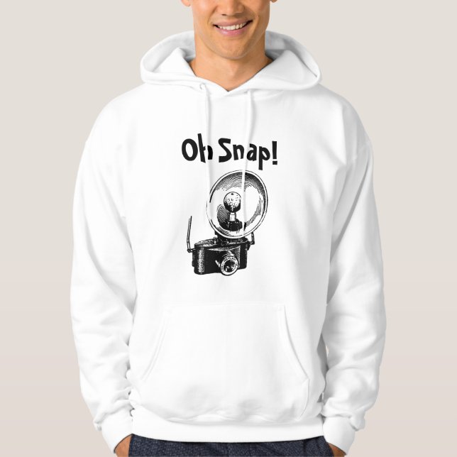 Åh Fäst med Coola Vintage Camera Hoodie (Framsida)