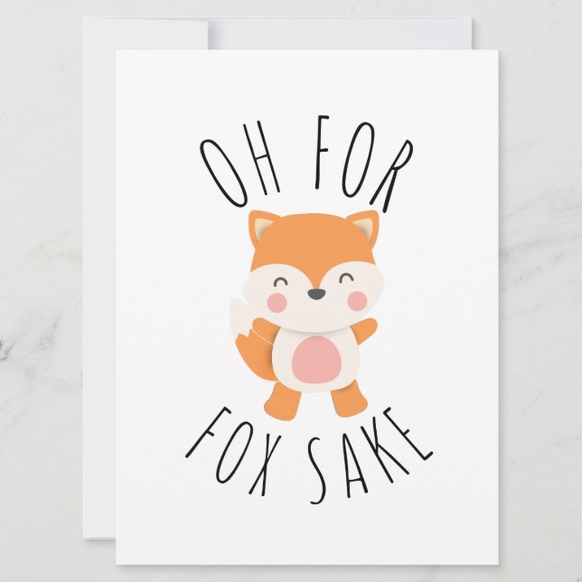 Åh för Fox Sake (Framsida)