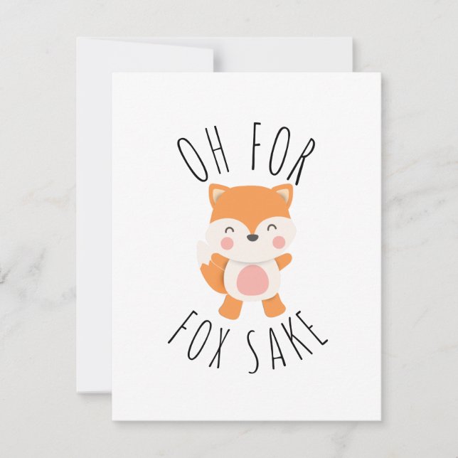 Åh för Fox Sake (Framsida)
