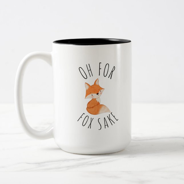 Åh för Fox Sake Coffee Mugg (Vänster)