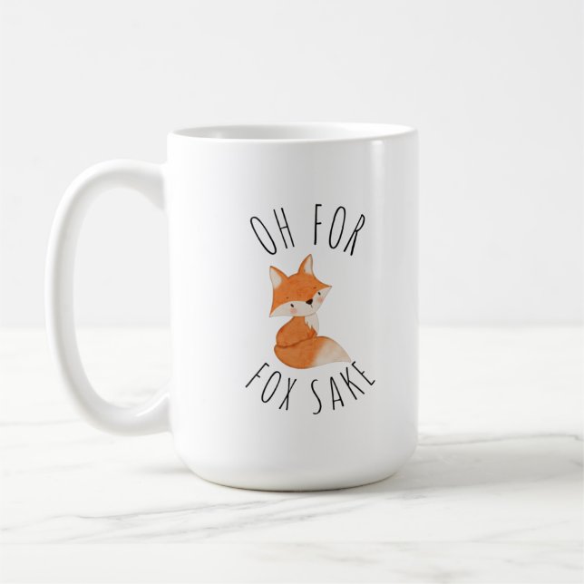 Åh för Fox Sake Coffee Mugg (Vänster)