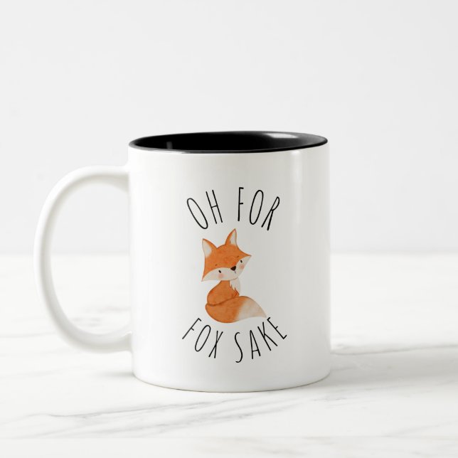 Åh för Fox Sake Coffee Mugg (Vänster)