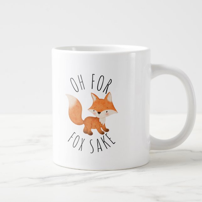 Åh för Fox Sake Coffee Mugg Jumbo Mugg (Höger)