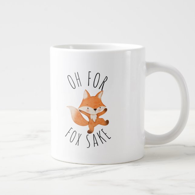 Åh för Fox Sake Coffee Mugg Jumbo Mugg (Höger)