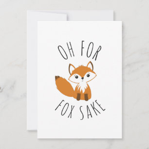 Åh för Fox Sake Julkort