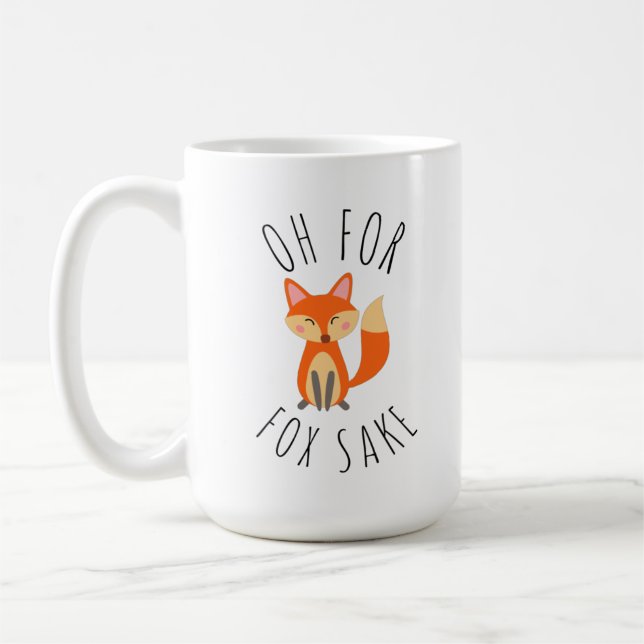 Åh för Fox Sake Kaffemugg (Vänster)