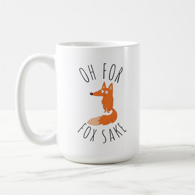 Åh för Fox Sake Kaffemugg (Vänster)