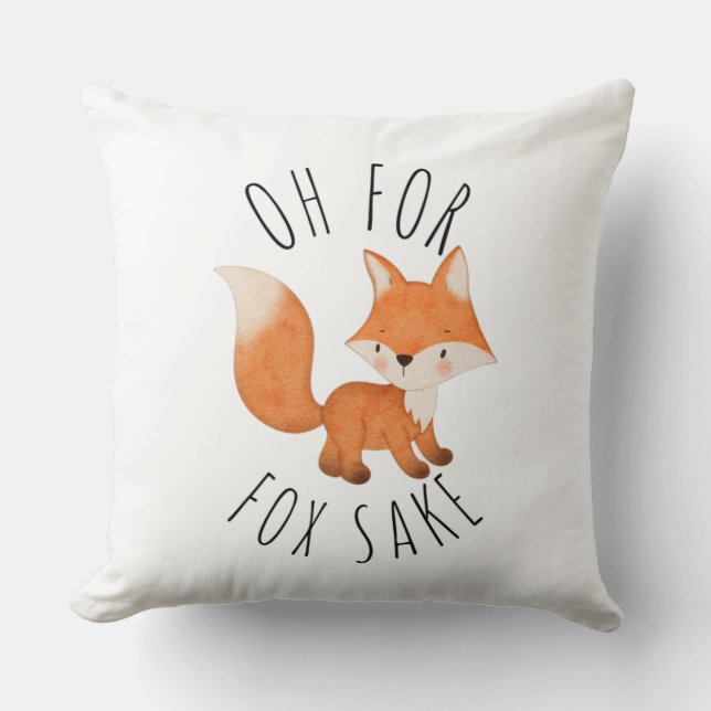 Åh för Fox Sake Kudde (Framsida)