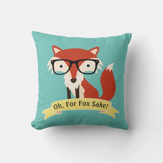 Åh! För fox Sake Kudde (Framsida)